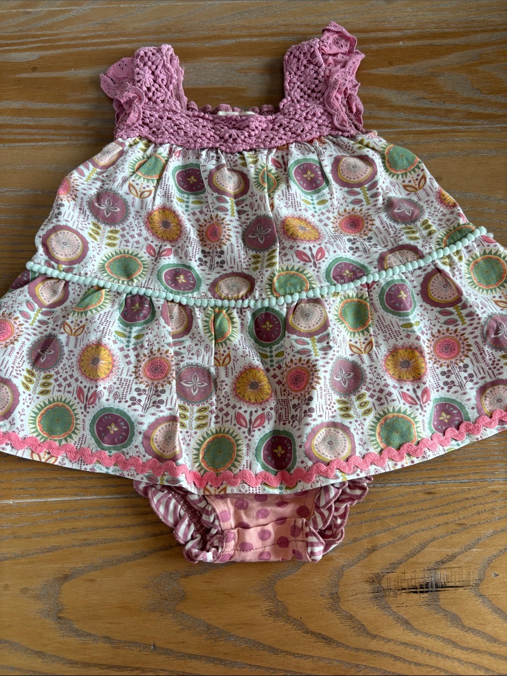 Matilda Jane Purple & Pink Patterned Ruffle Dress Duo - Picture 5 of 8